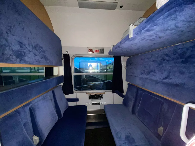 Abteil im European Sleeper bei Nickys Reise
